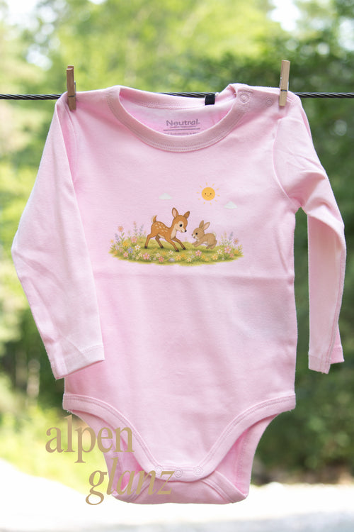 Babybody Waldtiere langarm