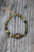 Armband „Kleiner Münsterländer“ Naturstein